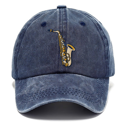 Saxophone Tiny Solo Marks Classic Cap – Twilight Navy