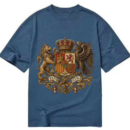 Spain Royal Logo Traditional Corona Real Espanola Plus Ultra Classic T-shirt – Twilight Navy