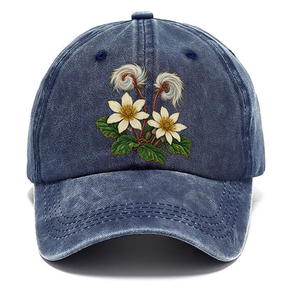 Northwest Territories Mountain Avens Canada Cultural Icons Classic Cap – Twilight Navy