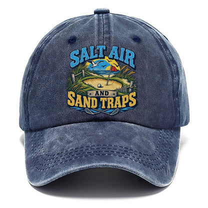 Salt Air And Sand Traps Golf Life Classic Cap – Twilight Navy