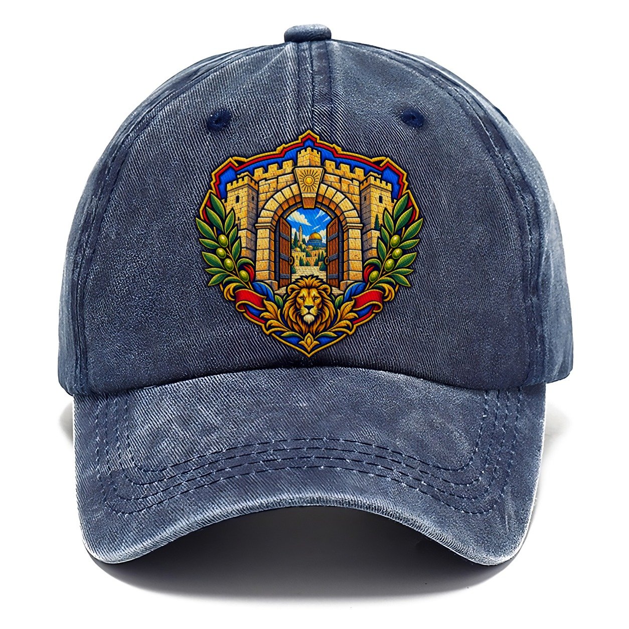 Jaffa Gate Keystone Jerusalem Classic Cap – Twilight Navy