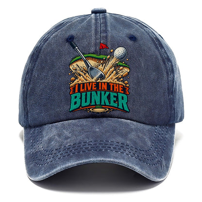 I Live In The Bunker Golf Life Classic Cap – Twilight Navy