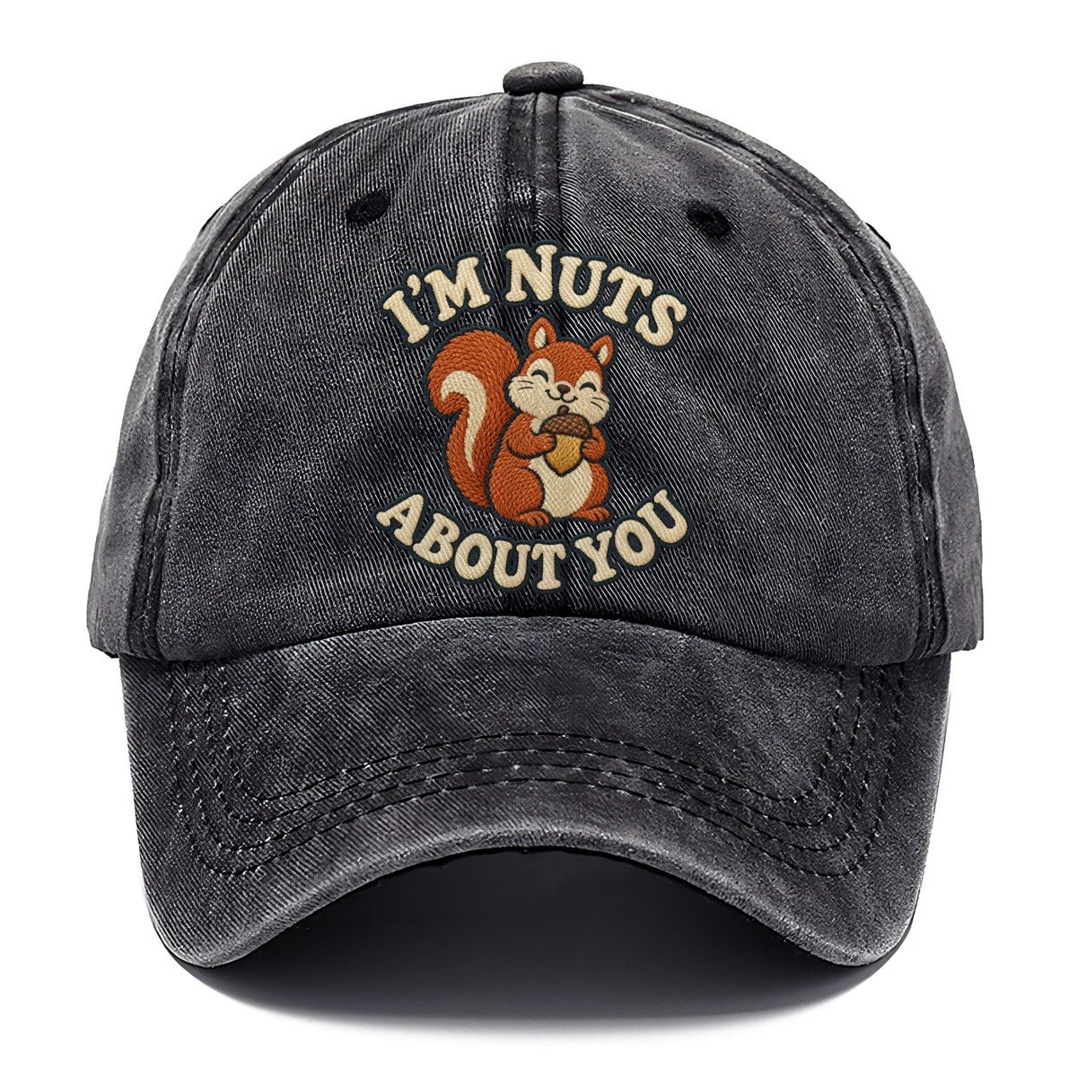 Squirrel Animal Puns Classic Cap – Graphite