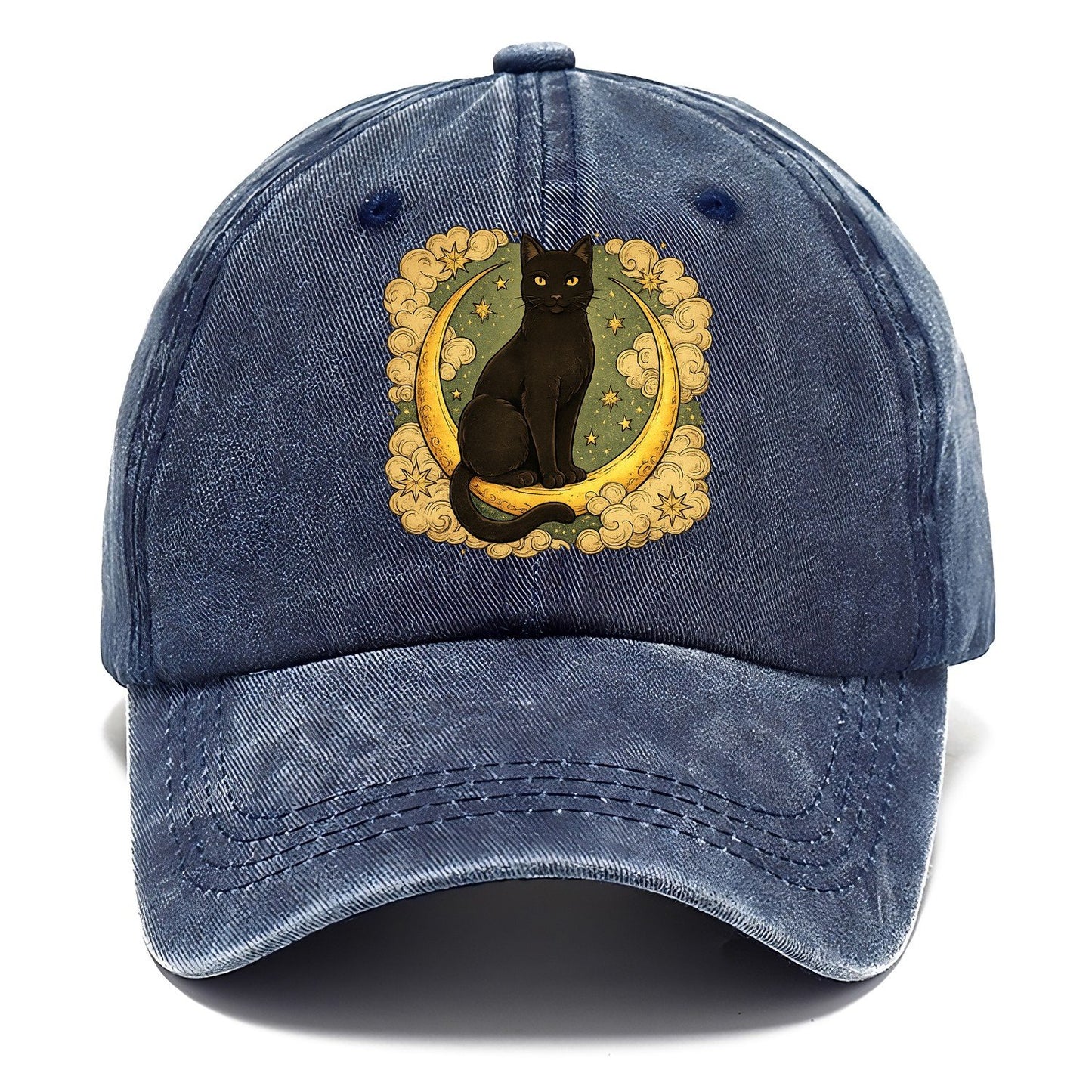 Crescent Black Cat Classic Cap – Twilight Navy