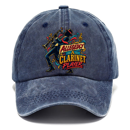 Allegedly A Clarinet Player Music Instruments Classic Cap – Twilight Navy