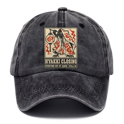 Hyakki Closing Yokai Night Market Classic Cap – Graphite