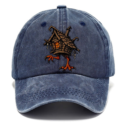 Baba Yaga Hut On Chicken Legs Witch Magic Classic Cap – Twilight Navy