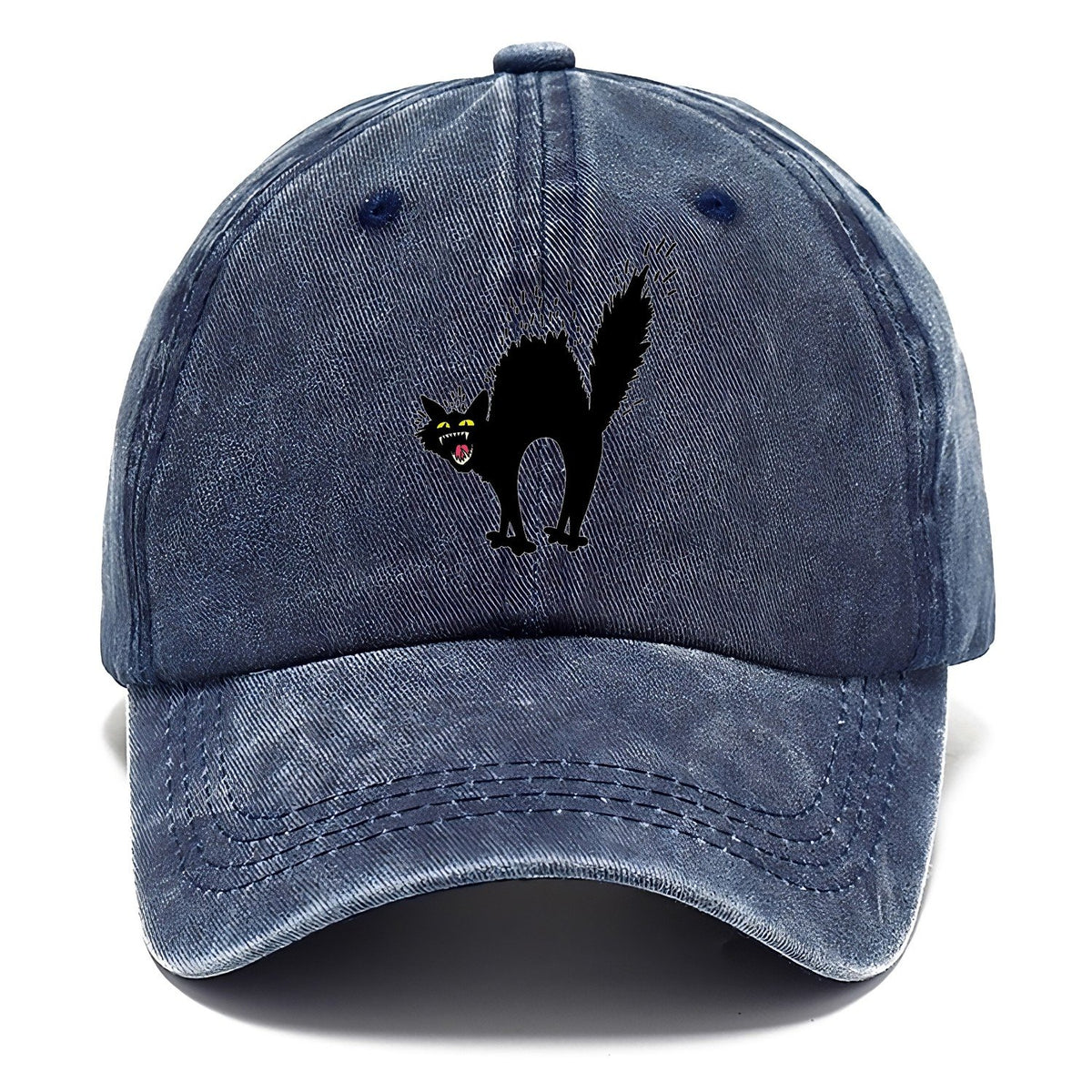 Black Cat Hiss Classic Cap – Twilight Navy