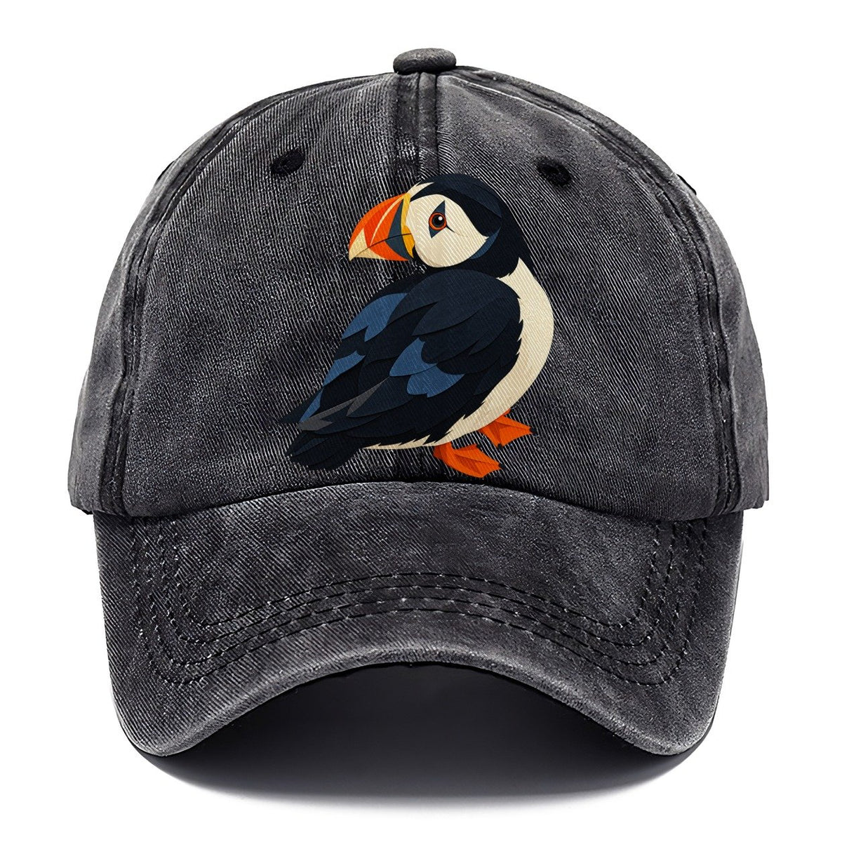 Layered Paper Puffin Classic Cap – Graphite