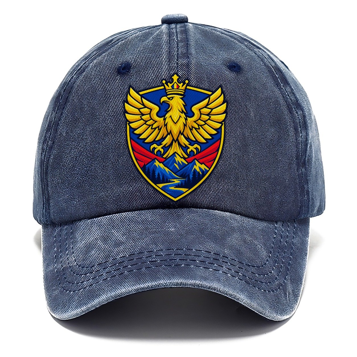 Romania Minimal Emblem Country Logos Classic Cap – Twilight Navy