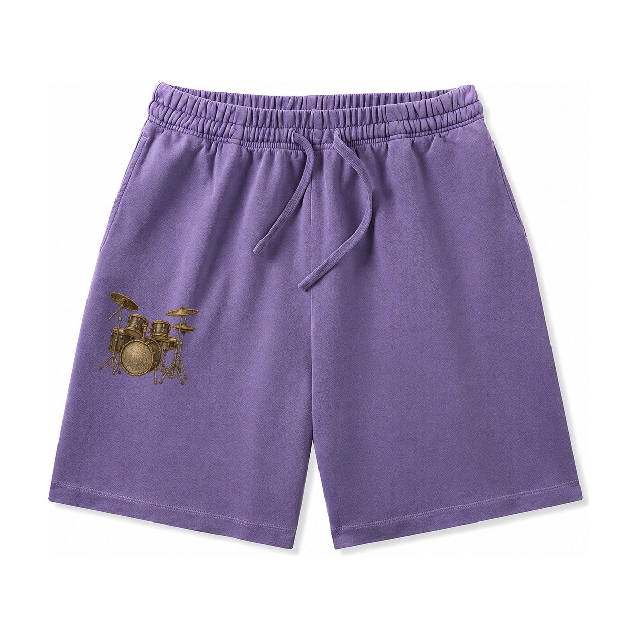 Drum Kit Washed Shorts – Purple