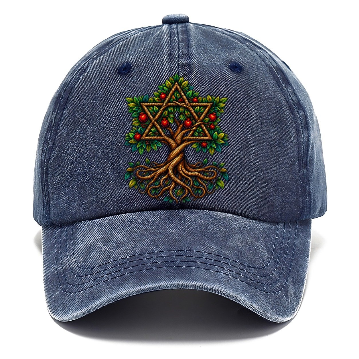 Tree Of Life Roots Judaism Heritage Classic Cap – Twilight Navy