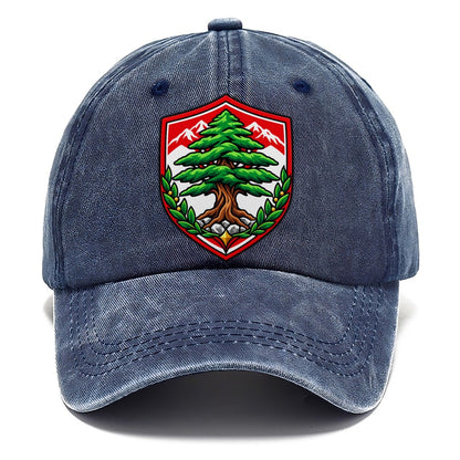 Lebanon Minimal Emblem Country Logos Classic Cap – Twilight Navy