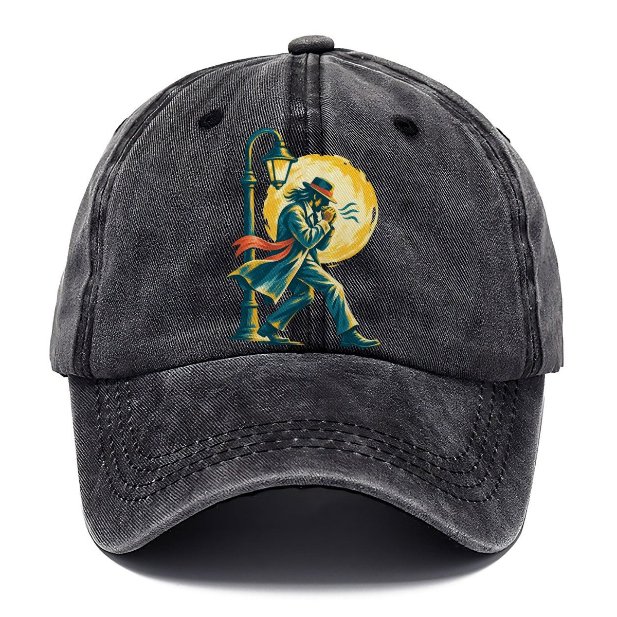 Man in Hat by Lamppost Classic Cap – Graphite