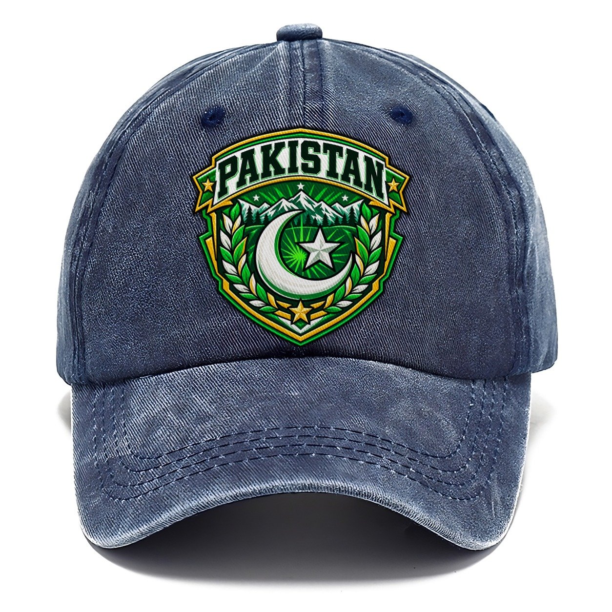 Pakistan Retro Badge Country Logos Classic Cap – Twilight Navy