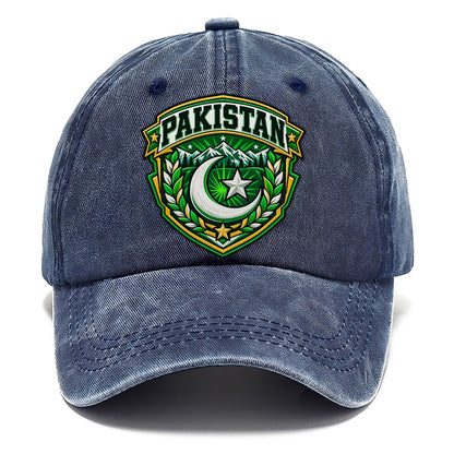 Pakistan Retro Badge Country Logos Classic Cap – Twilight Navy