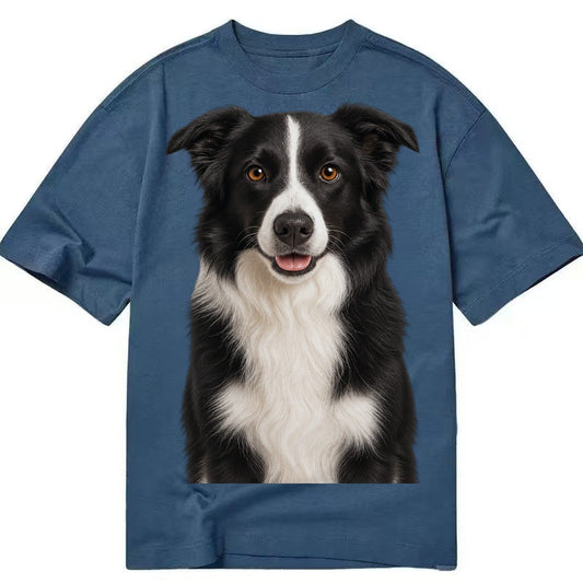 Border Collie Intelligent Companion Classic T-shirt – Twilight Navy