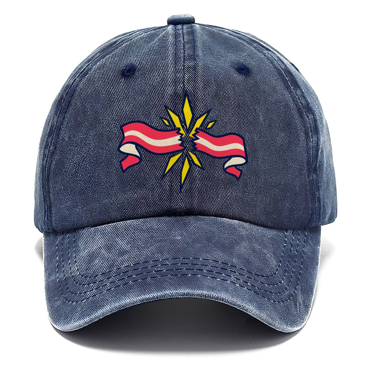 Finish Tape Burst 90S Running Clubs Classic Cap – Twilight Navy