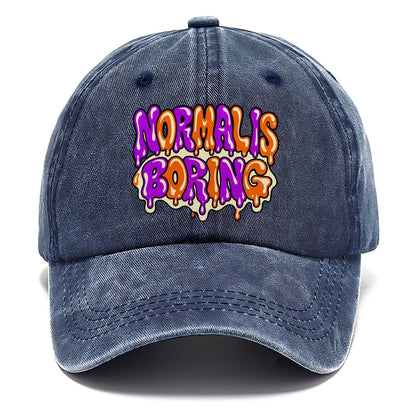 Normal Is Boring Crazy Styles Classic Cap – Twilight Navy