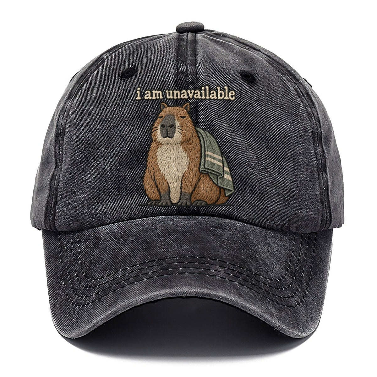 I Am Unavailable Strongly Worded Classic Cap – Graphite