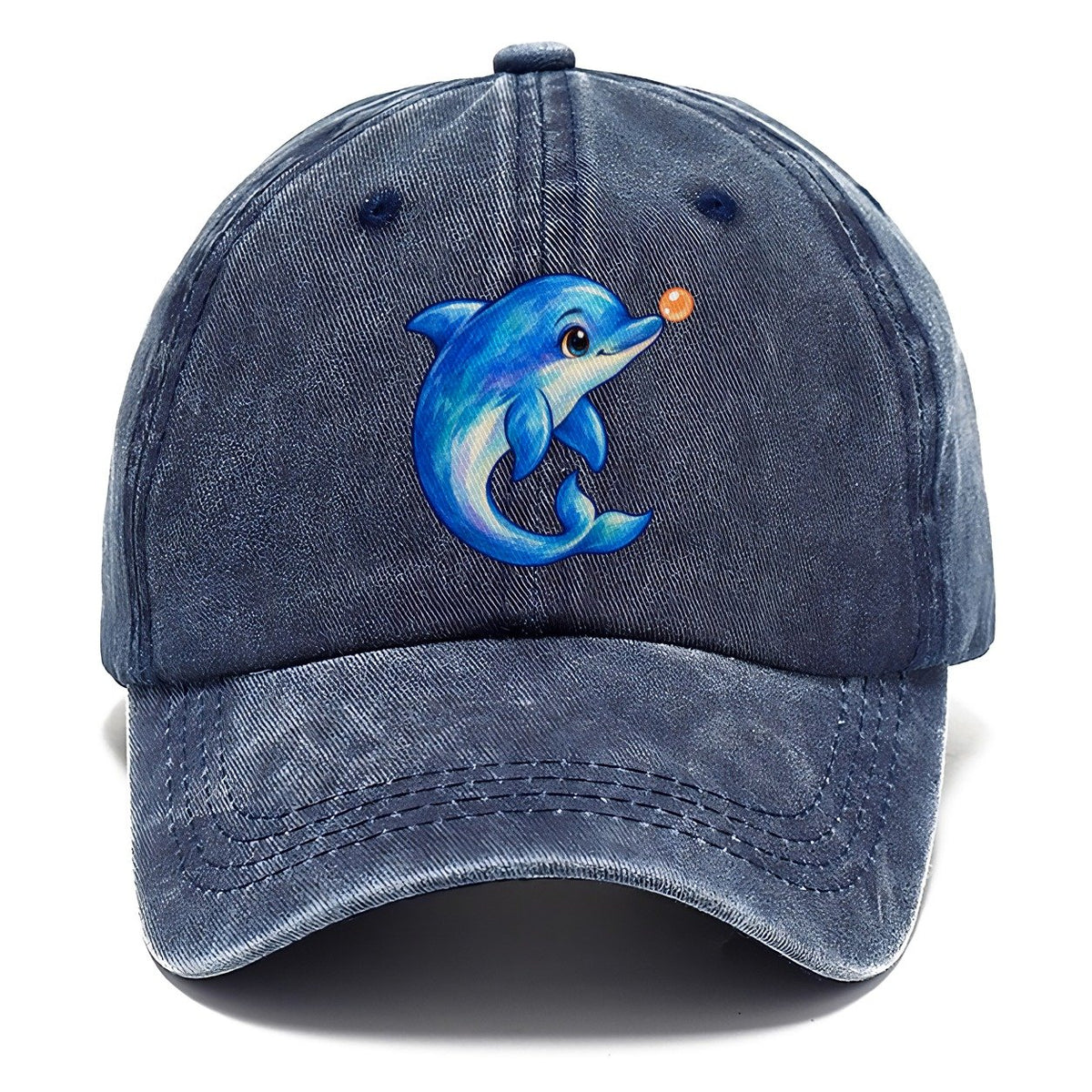 Dolphin Nose Boop Sea Sprite Classic Cap – Twilight Navy