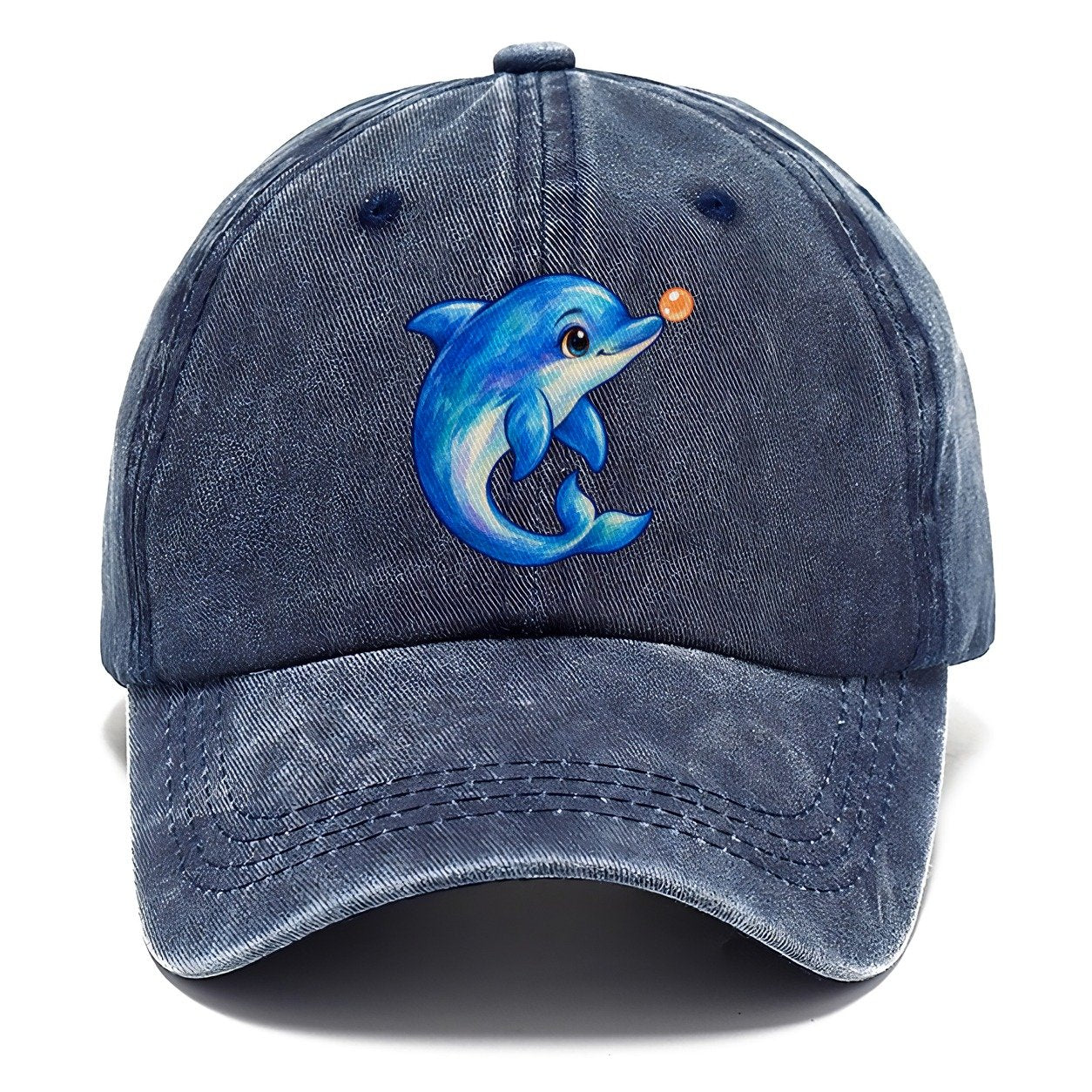 Dolphin Nose Boop Sea Sprite Classic Cap – Twilight Navy