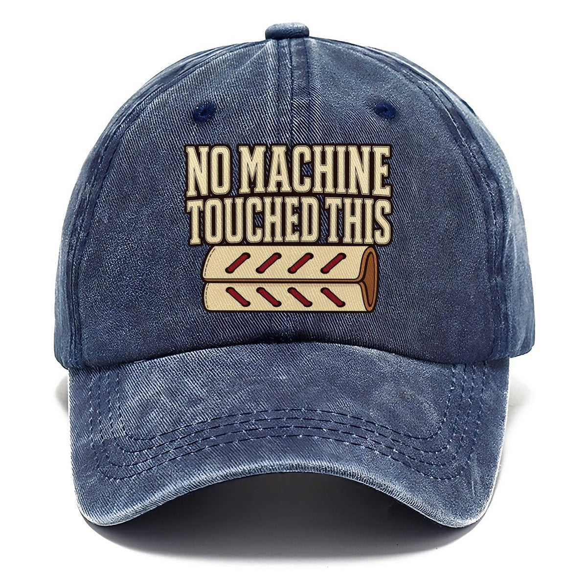 No Machine Touched This Leathercraft Classic Cap – Twilight Navy