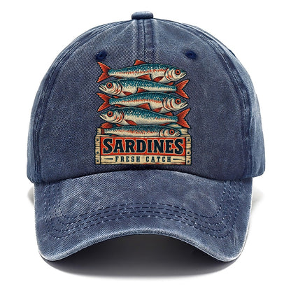 Sardine Crate Label Fishing Club Classic Cap – Twilight Navy