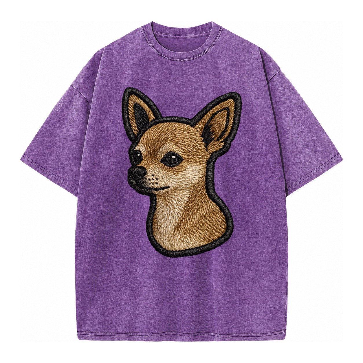 Chihuahua Logo Vintage T-shirt – Purple