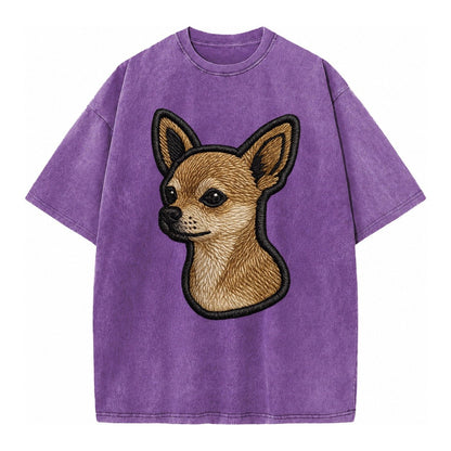 Chihuahua Logo Vintage T-shirt – Purple