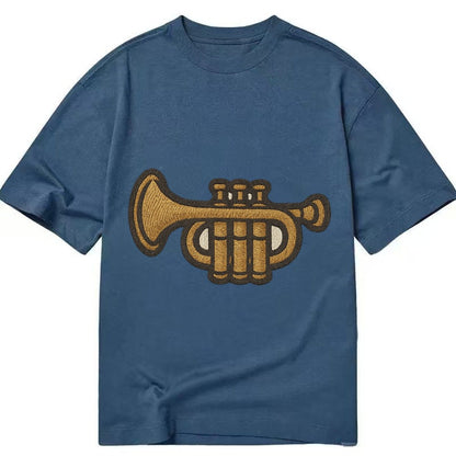 Trumpet Brass Trumpet With Valves And Mouthpiece Classic T-shirt – Twilight Navy