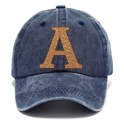 Woven Tweed A Monogram Classic Cap – Twilight Navy