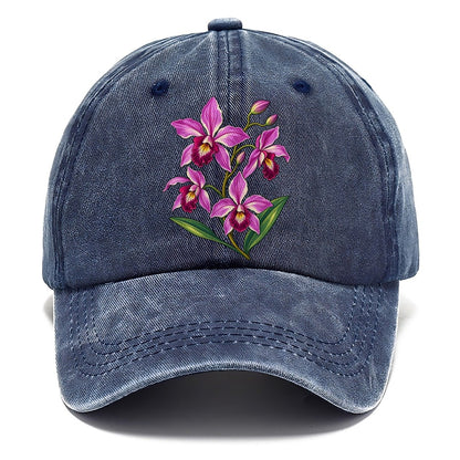 Queensland Cooktown Orchid Australia Cultural Icons Classic Cap – Twilight Navy