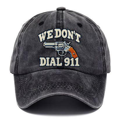 Arcade Pixel We Don't Dial 911 Classic Cap – Graphite