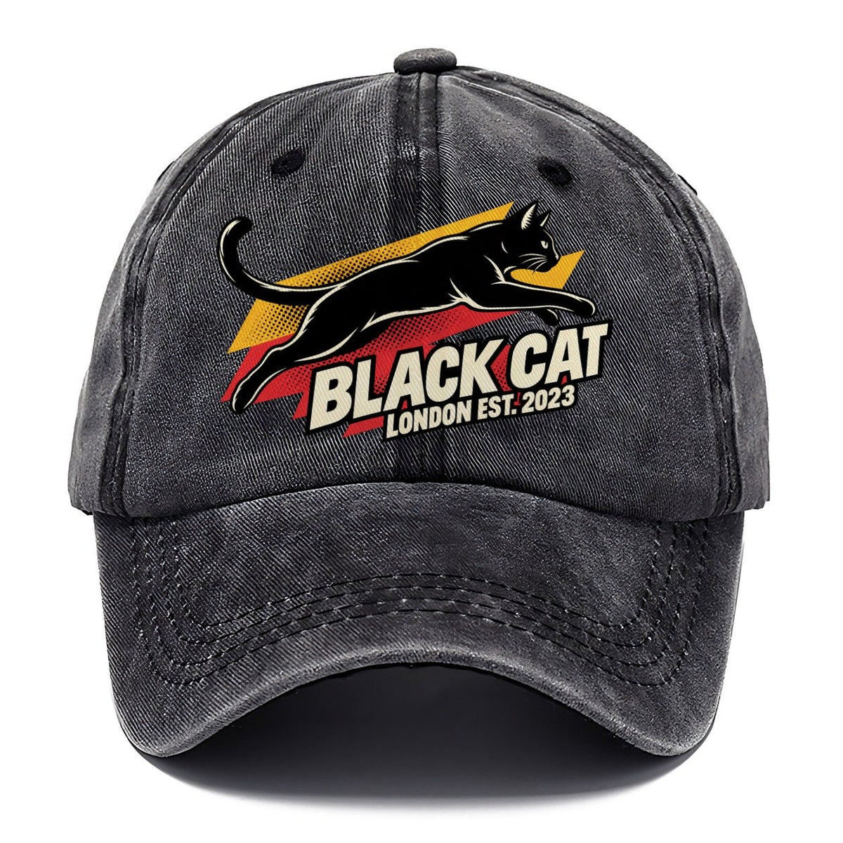 Black Cat London Pop Art Classic Cap – Graphite