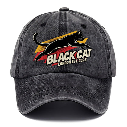 Black Cat London Pop Art Classic Cap – Graphite