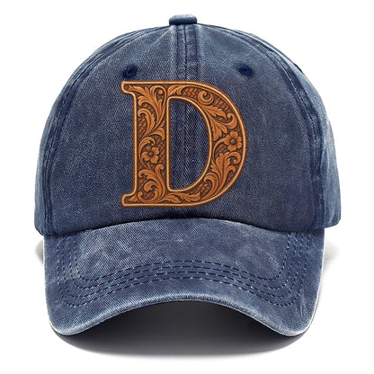 Tooled Leather D Monogram Classic Cap – Twilight Navy
