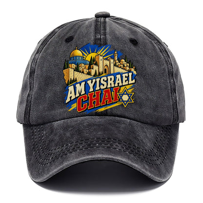 Pop Art Am Yisrael Chai Jerusalem Classic Cap – Graphite