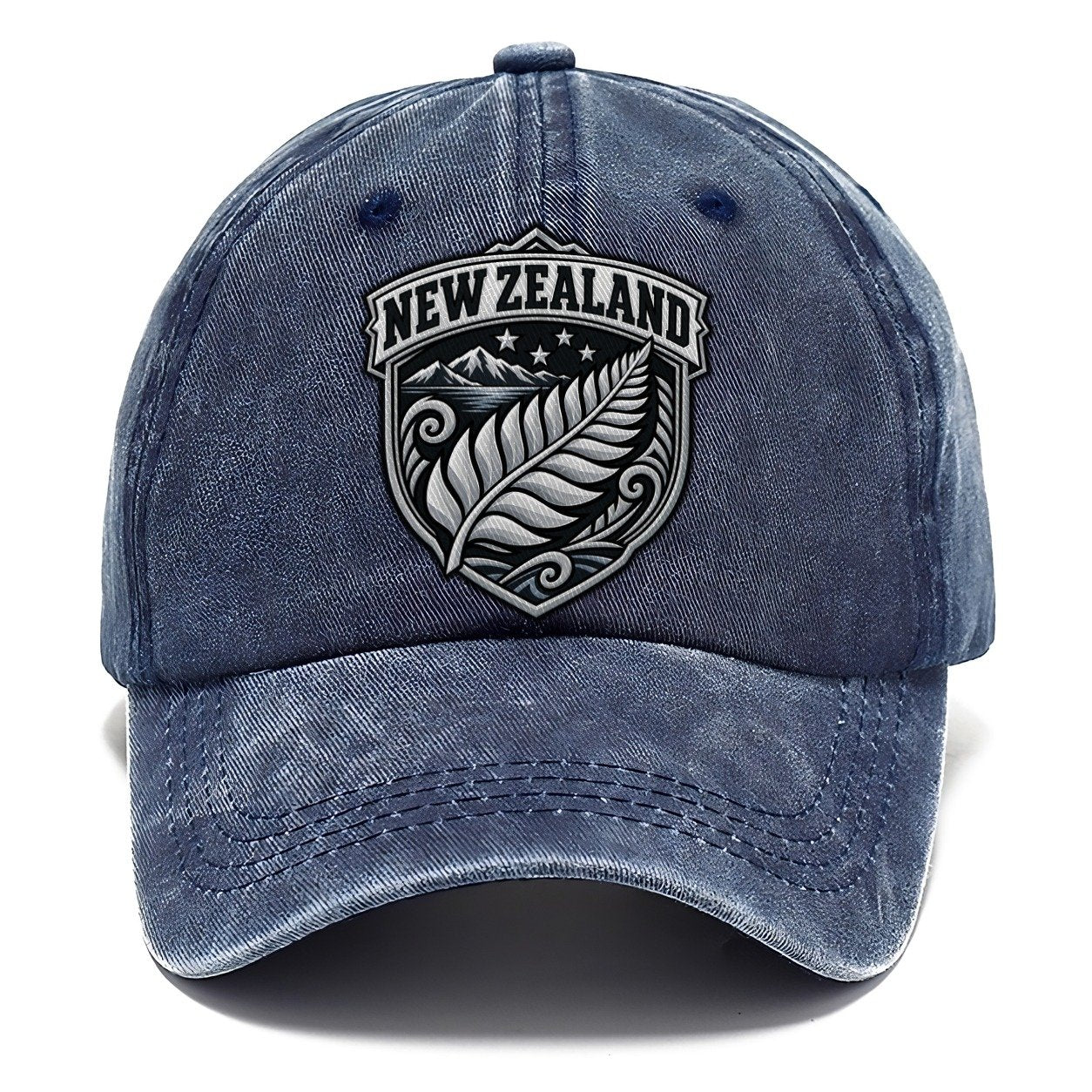 New Zealand Retro Badge Country Logos Classic Cap – Twilight Navy