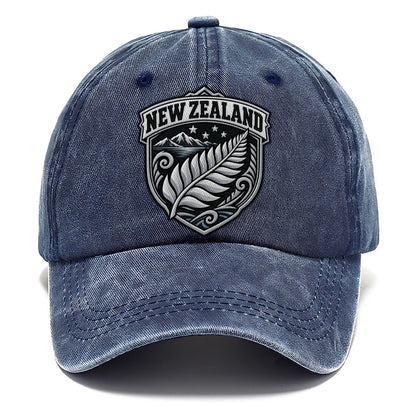 New Zealand Retro Badge Country Logos Classic Cap – Twilight Navy