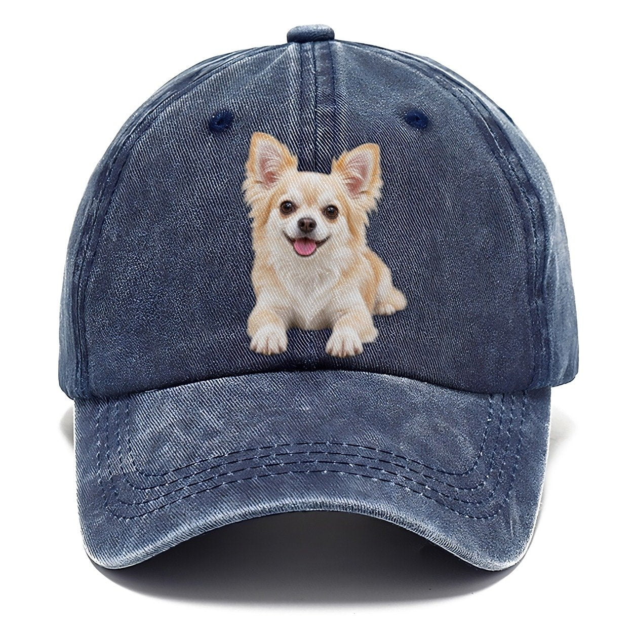 Chihuahua Lying Down Top Breeds Classic Cap – Twilight Navy