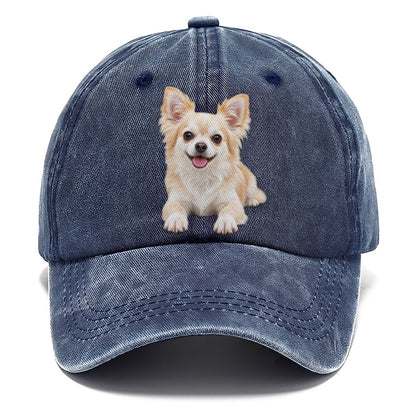 Chihuahua Lying Down Top Breeds Classic Cap – Twilight Navy