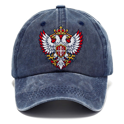 Serbia Minimal Emblem Country Logos Classic Cap – Twilight Navy