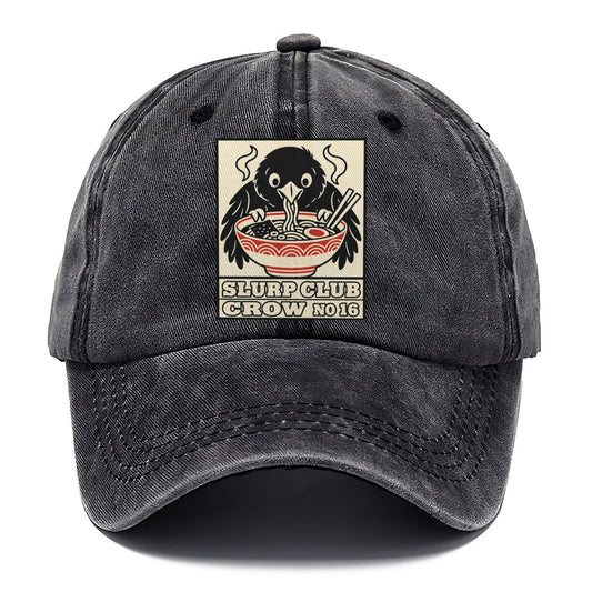 Crow Leftovers Slurp Club Classic Cap – Graphite