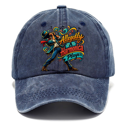 Allegedly A Harmonica Player Music Instruments Classic Cap – Twilight Navy