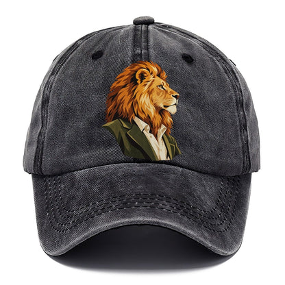 Lion in Suit Portrait Classic Cap – Graphite