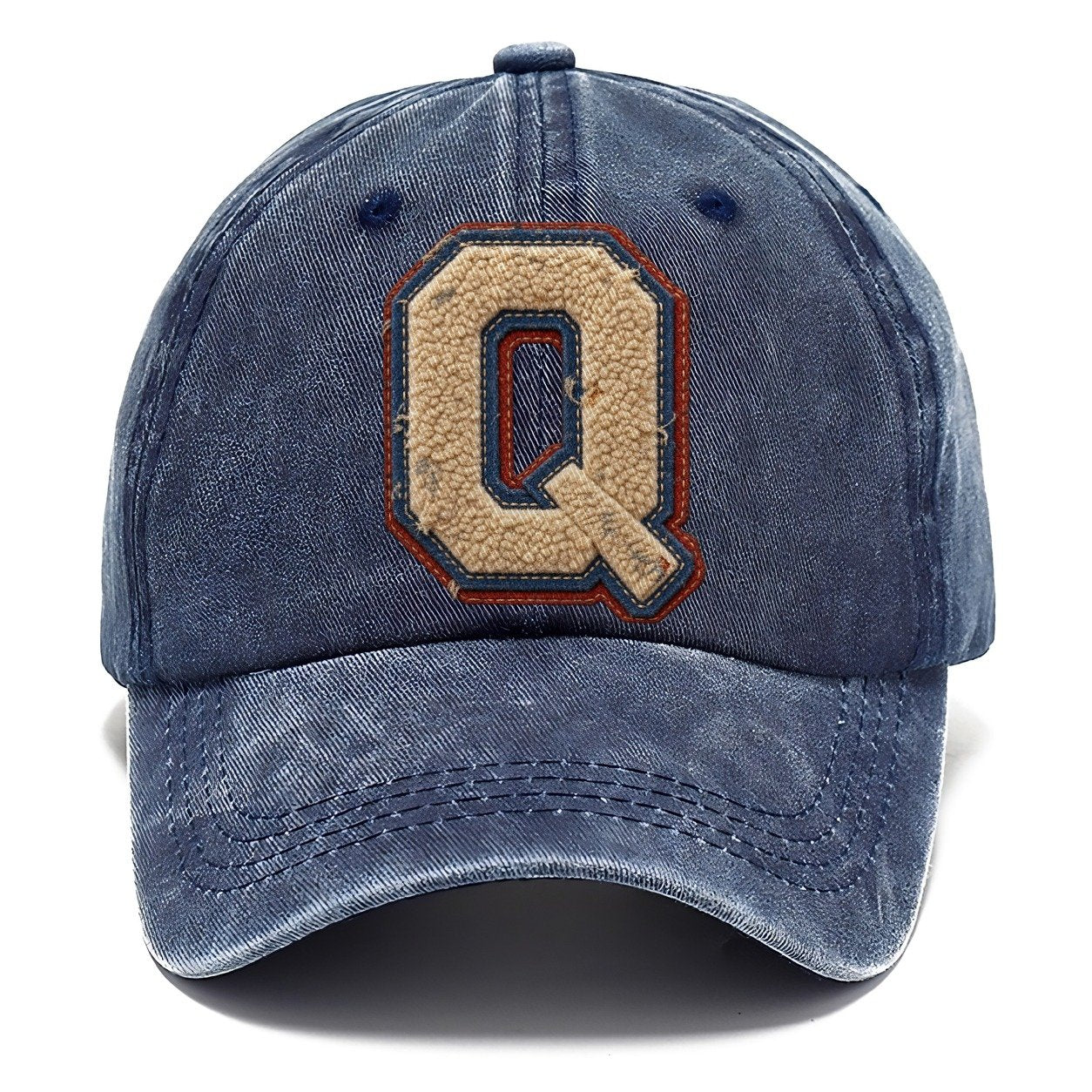 Varsity Chenille Q Monogram Classic Cap – Twilight Navy