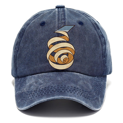 Wood Shaving Spiral Woodworking Classic Cap – Twilight Navy
