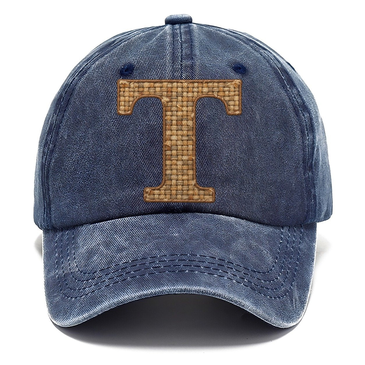 Woven Tweed T Monogram Classic Cap – Twilight Navy