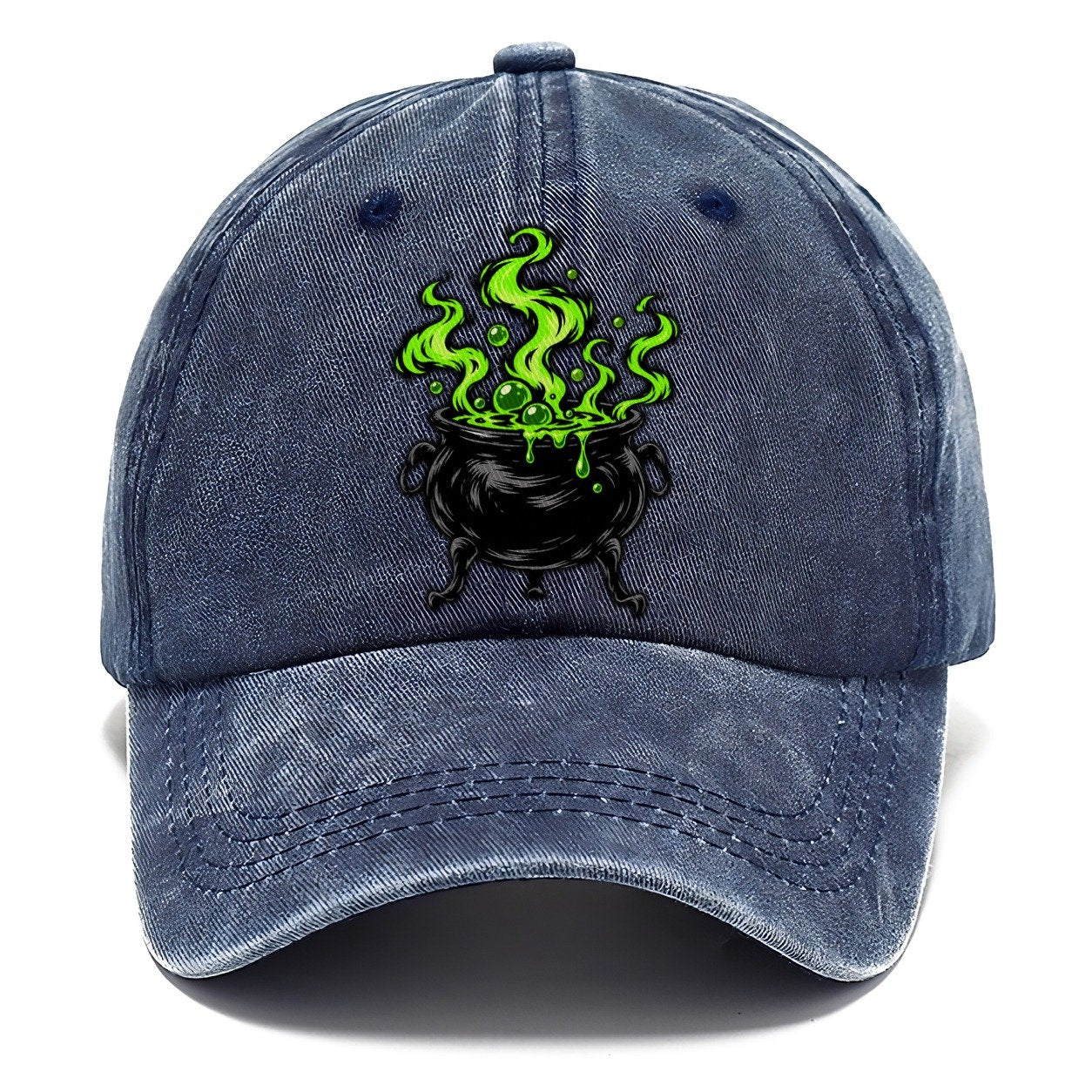 Bubbling Cauldron Witch Magic Classic Cap – Twilight Navy